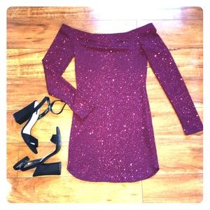 Windsor Long Sleeve Sparkly Dress